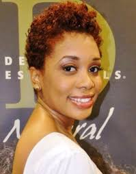 Tapered TWA, love this color.