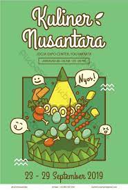 Desain menu makanan dengan mudah dan gratis di canva. Festival Kuliner Nusantara Cute Food Poster Ai Free Download Pikbest