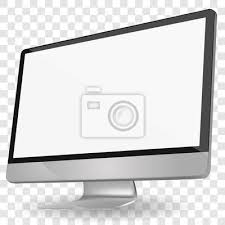 Il s'agit d'une façon d'économiser de l'espace sur votre appareil iphone. Affichage Dordinateur Avec Ecran Blanc Vierge Isole Sur Fond Autocollants Murales Ordinateur Lcd Realiste Myloview Fr