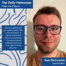 Meet our Spring 2024 editors! Today we are highlighting Sam McCormick,  sports editor, and Joel Haley, assistant sports editor! #dailyhelmsman  #newspaper #studentpress #editors #sportseditors #sports #uofmemphis  #memphis #meettheeditor