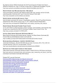 Black And Decker Workmate 225 Manual Black Decker Workmate 200 Owners Manual Pages 1 3 Text Version Fliphtml5