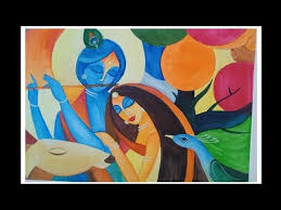 Easy Radha Krishna Drawing Water Colour Acrylic Colours Water Colour Drawing For Beginners Youtub In 2020 Colorful Drawings Krishna Drawing Drawing For Beginners