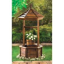 It is is 48 tall and painted inside and out with 100% acrylic latex exterior paint for. Rustic Wishing Well Planter Gema And Company