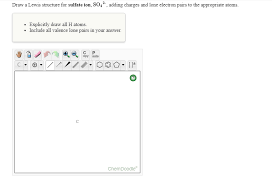 Xeof4, you need to start by drawing its lewis structure. Solved Draw A Lewis Structure For Sulfate Ion S04 Addin Chegg Com