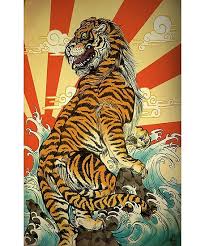 Traditional Japanese Art Tiger Photographic Print By Toyotees Tiger Art Japanese Tiger Japanese Art