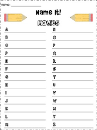 Ask questions such as · 3. Word Work Game Name It By Who Is On First Teachers Pay Teachers