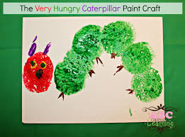 What does the very hungry caterpillar eat? The Very Hungry Caterpillar Paint Craft