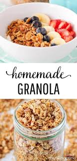 Easy Homemade Granola Recipe 25 Minutes I Heart Naptime Recipe Homemade Granola Granola Recipe Homemade Easy Homemade Granola