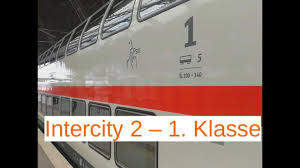 Da der ic 2 gemäß angaben der deutschen bahn kaum auf strecken mit mehr als 160 km/h höchstgeschwindigkeit zum einsatz kommt und somit der potentielle zeitvorteil marginal wäre, wird dies nicht weiter verfolgt. 1 Klasse Ice Der Deutschen Bahn Youtube