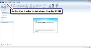 This bar containing options such as file, edit, view, etc, makes using explorer even. Windows Live Mail Toolbar Missing