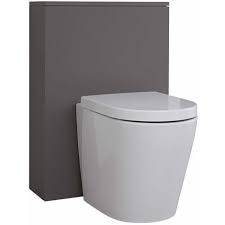I sedili wc sono disponibili in un'ampia varietà di materiali, tra cui legno naturale, composito in legno stampato, plastica o polipropilene e vinile imbottito. Milano Oxley Grey 600mm Bathroom Toilet Wc Unit
