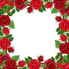 Marco Con Rosas Rojas Y Hojas Verdes Ilustracion De Vector Ilustracion De Stock Flores Abstractas Arte Rosa Flores Rojas Y Blancas