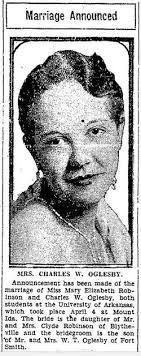 Mary Elizabeth “Mamie” Robinson Oglesby (1912-1944)