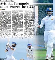 Sri lanka went on to lose the three. Avishka Fernando Slams Career Best 223 Pressreader