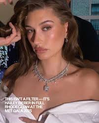 Met Gala 2025 Skin Texture Hailey Bieber