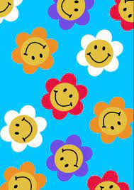 Smiley Faces Wallpaper Doodle Cute Flower Wallpapers Daisy Wallpaper