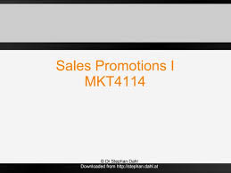 Sales Promotions