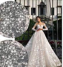 Luxury Floral Embroidery Lace Fabric Wedding Bridal Dress Etsy In 2020 French Lace Wedding Wedding Dress Fabrics Wedding Dresses