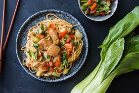 Cookinesi Asianudeln Mit Ingwerpoulet Und Schweizer Pak Choi Pak Choi Rezept Rezepte Pak Choi