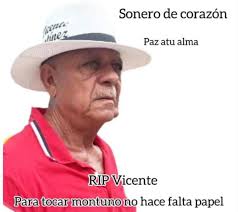 Se nos fue Vicente fundador del Barrio 24 de Abril, paz a tu alma.!