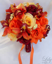 See more ideas about orange bouquets, wedding bouquets, wedding flowers. Wedding Bouquet Bridal Bouquet Flower Bouquet Wedding Etsy Orange Wedding Bouquet Wedding Bridal Bouquets Flower Bouquet Wedding
