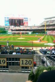 nationals park section 120 home of washington nationals