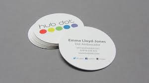 Print rounded business cards, ready as soon as today. The Hub London Round Business Card Freestyle Print London Printers Uk