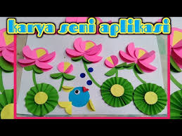 Sebagai gambaran selain karya seni rupa 3 dimensi (3d) kita juga mengenal karya seni rupa 2 dimensi. Cara Membut Karya Seni Aplikasi Bunga Sbdp Kelas 4 Tema 7 Youtube