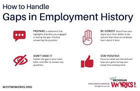 Emphasize why now's the time. Employment Expertise How To Handle Gaps In Employment History Wyoming Kentwood Now