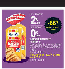Offre Brioche Tranchee Harry S 68 Sur Le 2e Produit Achete Chez E Leclerc