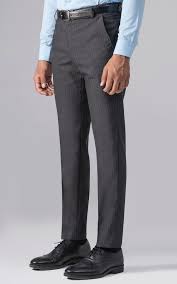 Shop Dress Pant Slim Fit Charcoal Grey for Men Online