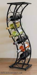 wrought iron wine rack rainbow for 8 bottles from metal dekor eood furniture large shoe storage cabinet