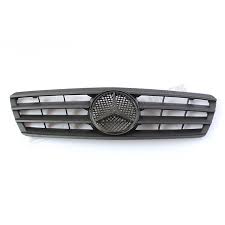 Matte Black Mercedes W203 Abs Front Bumper Grill Grille For 00 06 W203 4 Door Sedan C180 C200 C220 C240 C270 C280 C320 C350 Sedan Matte Black Mercedes
