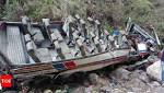dead overloaded falls into gorge