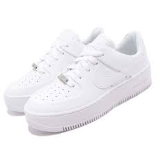 Nike Wmns Af1 Sage Low Triple White Air Force 1 Platform Womens Shoes Ar5339 100 S N A Ar5339 Nike Shoes Air Force Women Platform Shoes White Air Force 1