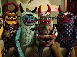 Plush Demons Large Stuffed Animals Stuffed Devils Stuffed Monsters Monster Fabric Toy Sewed Monste Monkey Stuffed Animal Weird Toys Large Stuffed Animals