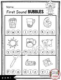 Teaching First Sounds Complete Unit With Freebies Keeping My Kiddo Busy School Worksheets Kindergarten Worksheets Preschool Worksheets