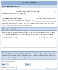 Sample Divorce Papers Free Printable Documents