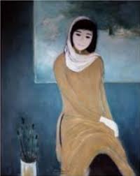 Image result for tranh vẽ thiếu nữ