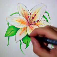 😍🌺Apprenez à dessiner une fleur de lys en quelques coups de crayons | 😍🌺 Dessiner une fleur de lys très facilement | By Jordan Molina [TutoDraw] |  Facebook