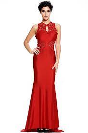 Never with a tuxedo (only an oaf would do so.) ladies would be expected to wear ball gowns or evening dresses, which should be full length. New Red Nude Lac Long Party Dress Gown Robe Evening Formal Cruise Dinner Dance Wear Prom Dress Size Uk 10 12 Buy Online In Antigua And Barbuda At Antigua Desertcart Com Productid 151718349