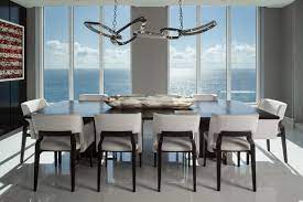 Considered to be the best view for dining in downtown miami, area 31's large private dining room allows for an ambiance that remains unparalleled with a. Oceanfront Penthouse Contemporary Dining Room Miami By Rogers Design Group Houzz Uk