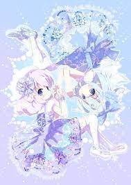 baby the stars shine brightの雪の女王 妖精が舞い降りる白い国 柄のジャンスカとニーソコーデ カラバリと柄のタイトルからこの二人しかいない とレティとチルノを描きました 多色プリント初挑戦で結構時間かかりましたが でも楽しい 04月20日総合デイリー