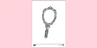 Hand held mirror coloring pages. Free Hand Mirror Colouring Sheet Colouring Sheets