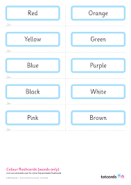 Use them for early learning/development. Free Colour Flashcards For Kids Totcards