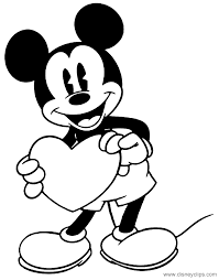 Minnie and pluto disney 93f8. Valentines Day Coloring Sheets Mickey Mouse Novocom Top