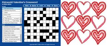 Valentine S Day Crossword Puzzle Crossword Puzzle Crossword Valentines