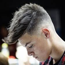 Image result for boys mohawk with lightning bolt fryzury. 50 Fresh Hard Part Haircut Ideas Men Hairstyles World
