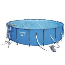 Bestway 5 49m X 1 22m Steel Pro Max Frame Pool With 1500gal Cartridge Filter Pump 56463 Bestway Easy Set Pools Pool