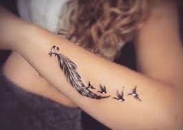 Bird Tattoo On Hand For Girls 